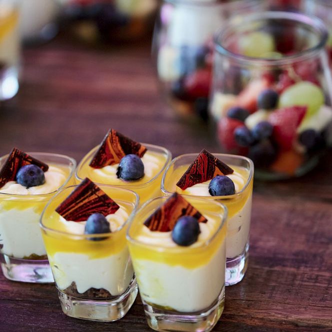 Dessert von Hubert Imhoff GmbH, Catering-Partner der Stadthalle Mülheim