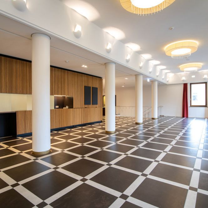 Foyer am Kammermusiksaal der Stadthalle Mülheim