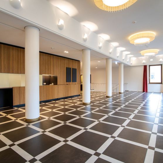 Foyer am Kammermusiksaal der Stadthalle Mülheim